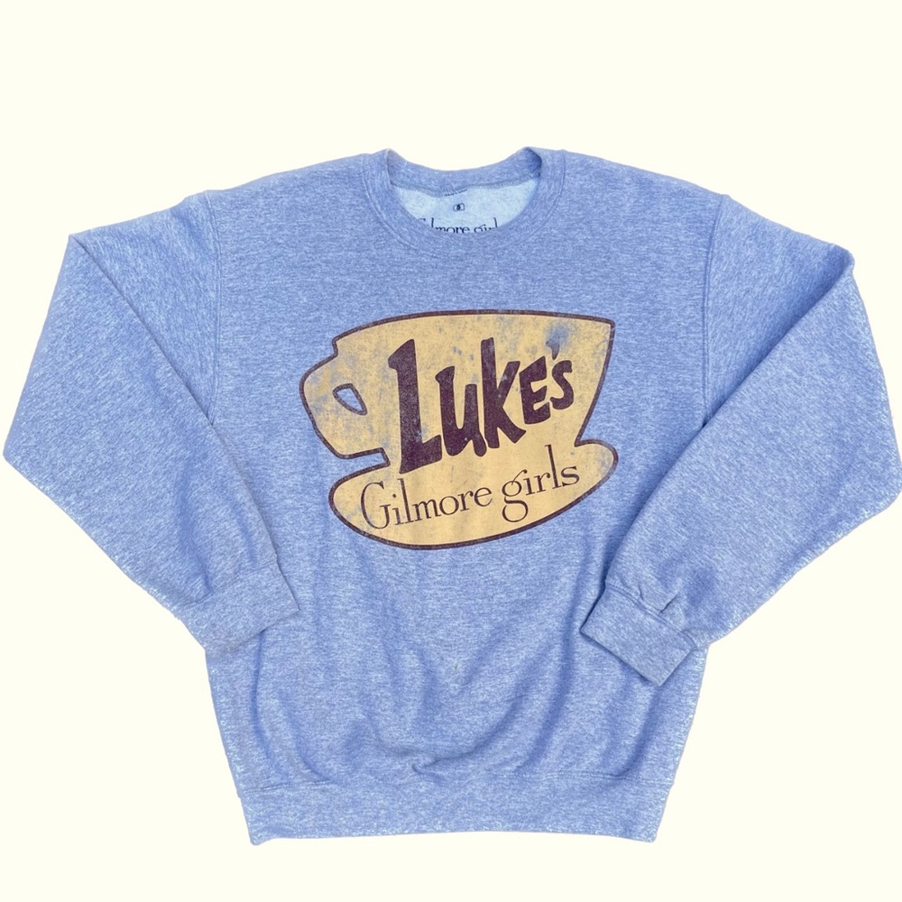 Official Gilmore Girls Luke’s Diner Grey CREWNECK Size S